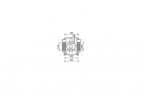 Вентилятор отопителя салона MB S221 05>13 AVA COOLING MS8669