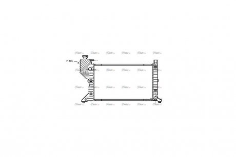 Радиатор охлаждения двигателя MB Sprinter I 2,9d 96>00 MT AC- AVA AVA COOLING MSA2183