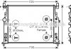 Радіатор охолодження двигуна MB ML 164 280-350CDI 350i 05> AT AC+/- AVA AVA COOLING MSA2436 (фото 2)