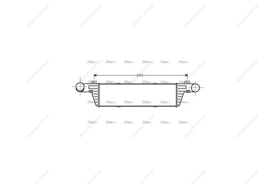 Інтеркулер MB E-Class W210 (98-) (MSA4224) AVA AVA COOLING 'MSA4224 (фото 1)