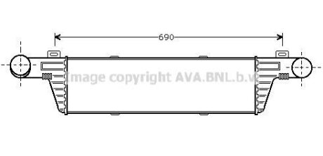 Фото інтеркулер MB E-Class W210 (98-) AVA AVA COOLING 'MSA4224 Інтеркулер MB E-Class W210 (98-) AVA AVA COOLING 'MSA4224