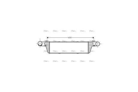 Інтеркулер MB E-Class W210 (98-) (MSA4224) AVA AVA COOLING 'MSA4224