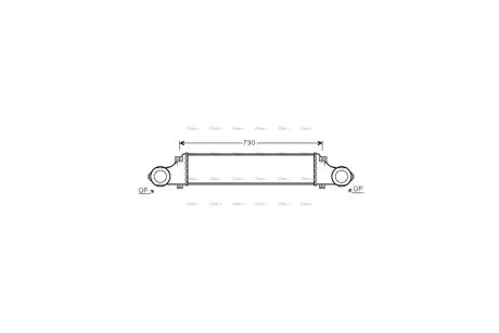 Интеркулер MB E211 200kompr 270CDI 320CDI 02>08 AVA AVA COOLING MSA4354
