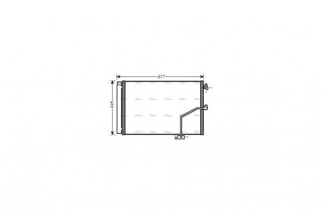 Радиатор кондиционера AVA AVA COOLING MSA5450D