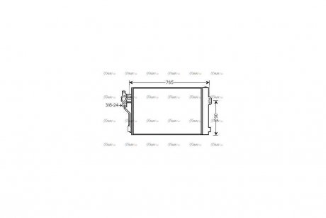 Радиатор кондиционера AVA AVA COOLING MSA5484D