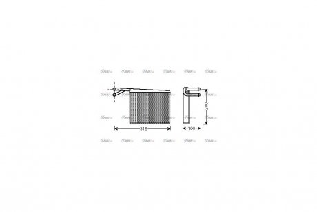 Радиатор отопителя салона MB Sprinter 2,2CDI 00>06 Valeo ver. AVA AVA COOLING MSA6372