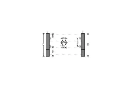 Осушитель кондиционера MB ML164 (06-) 280-450d, GL164 (06-) 320-450d AVA AVA COOLING MSD090