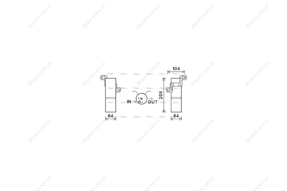 Осушувач кондиціонера MB S221 10/06> AVA AVA COOLING MSD597 (фото 1)