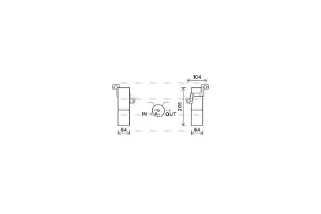 Осушувач кондиціонера MB S221 10/06> AVA AVA COOLING MSD597