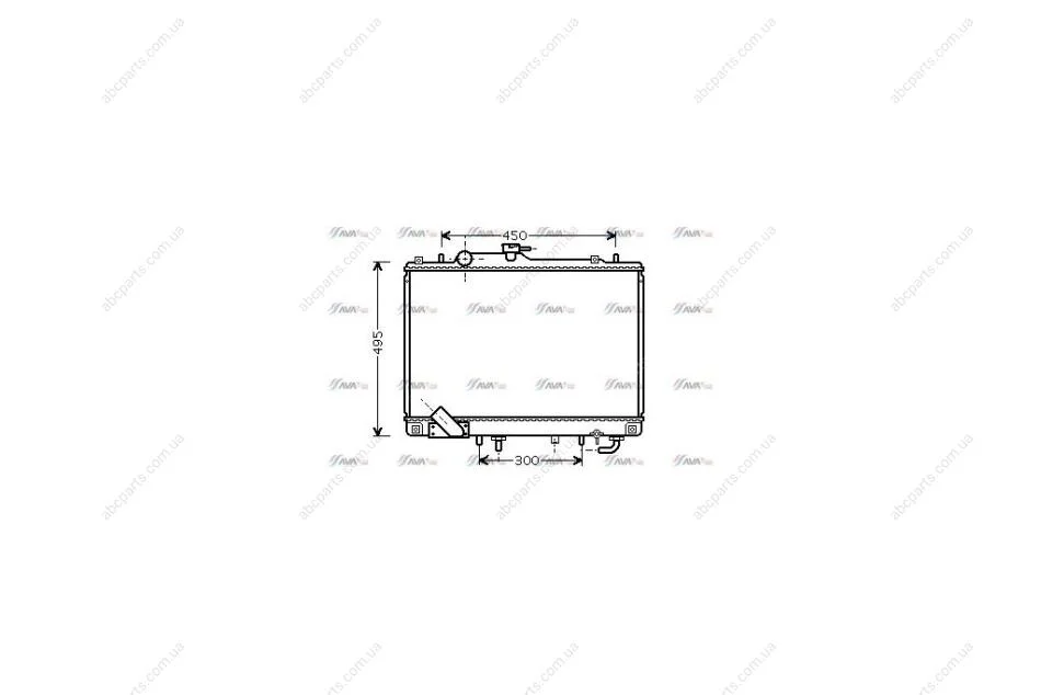Радиатор охлаждения двигателя Mitsubishi Pajero Sport 3,0i 98> AT AC+/- AVA AVA COOLING MT2157 (фото 1)