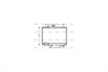 Радиатор охлаждения двигателя Mitsubishi Pajero Sport 3,0i 98> AT AC+/- AVA COOLING MT2157