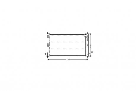 Радиатор охлаждения двигателя AVA AVA COOLING MT2201