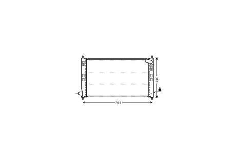 Радиатор охлаждения двигателя Mitsubishi Outlander II 3,0i, PSA C-crosser 4007 4008 2,2HDI 07> AVA AVA COOLING MT2201
