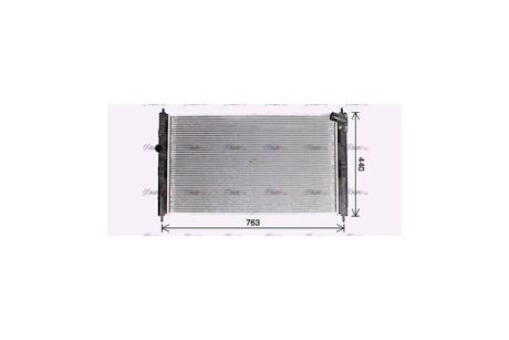 Радіатор охолодження двигуна Mitsubishi ASX 1,6i, Lancer X 1,6i 1,8i MT AVA AVA COOLING 'MT2276