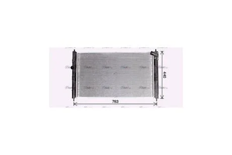 Радиатор охлаждения двигателя Mitsubishi ASX 1,6i, Lancer X 1,6i 1,8i MT (MT2276) AVA AVA COOLING 'MT2276