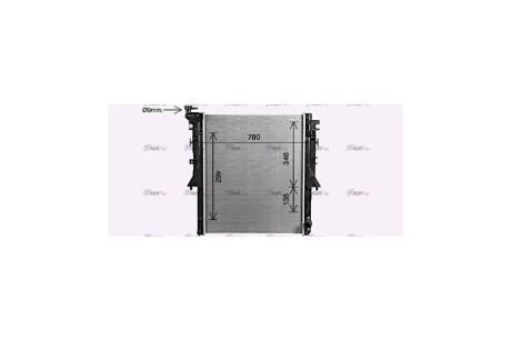 Радиатор охлаждения двигателя Mitsubishi L200(15-) 2,4d 2,2d MT AVA AVA COOLING 'MT2281