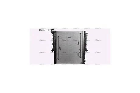 Радіатор охолодження двигуна Mitsubishi L200(15-) 2,4d 2,2d MT (MT2281) AVA AVA COOLING 'MT2281