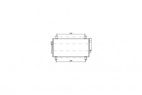 Радіатор кондиціонера Mitsubishi Outlander III 13> AVA AVA COOLING MT5252D