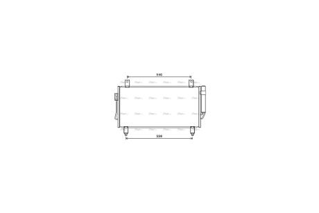 Радиатор кондиционера Mitsubishi Outlander III 13> AVA AVA COOLING MT5252D