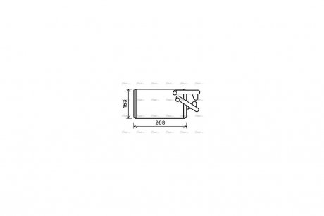 Радиатор отопителя салона AVA AVA COOLING MT6259