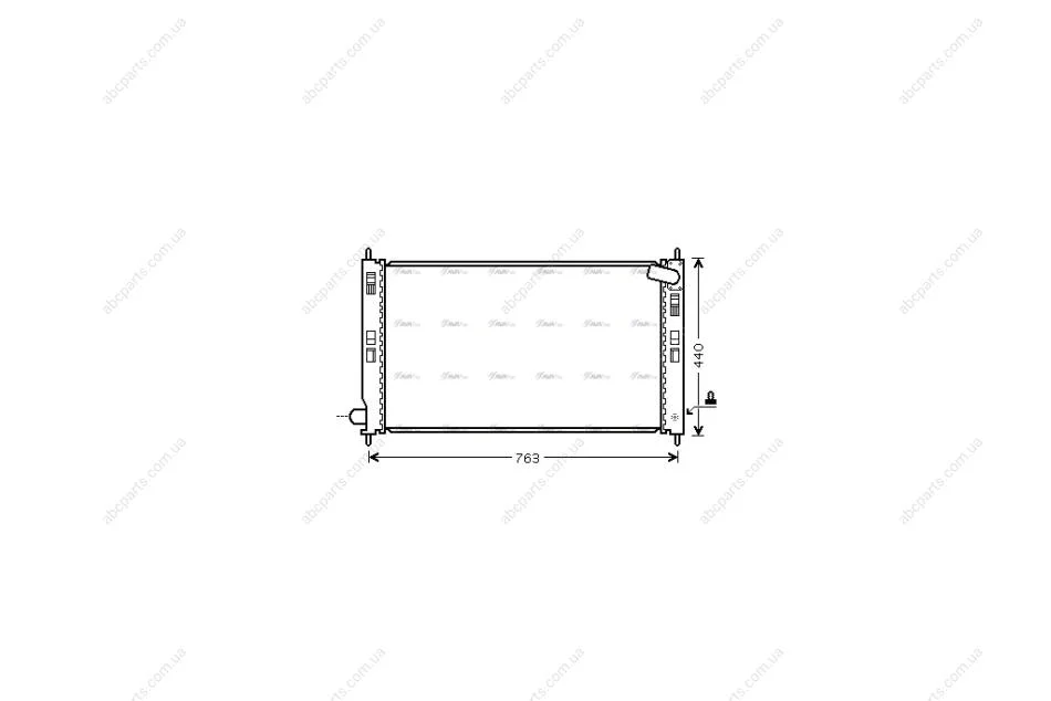 Радіатор охолодження двигуна Mitsubishi ASX 1,6-2,0i 10>, Lancer 1,5-2,0i 07> AVA AVA COOLING MTA2207 (фото 1)