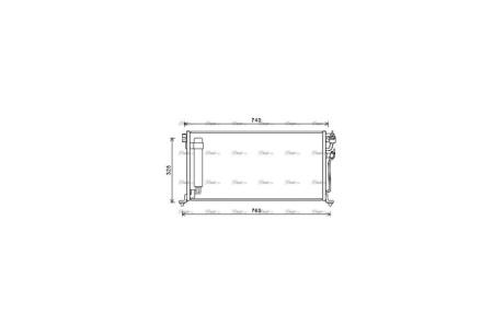 Радиатор кондиционера Mitsubishi Lancer 1,6-2,0i 03>07 MT Behr ver. AVA AVA COOLING MTA5220D