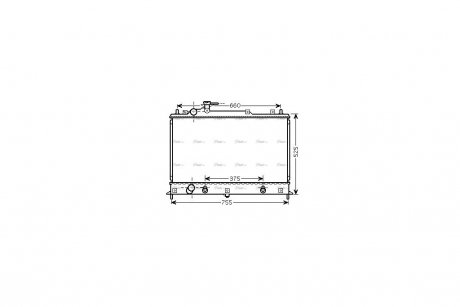 Радиатор охлаждения двигателя AVA AVA COOLING MZ2210