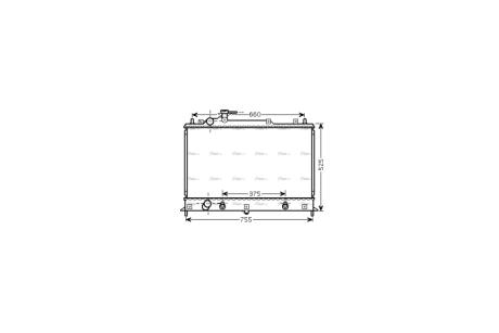 Радиатор охлаждения двигателя Mazda CX-7 2.3t 2,5i 2,2D 07> AT AC+/- AVA AVA COOLING MZ2210