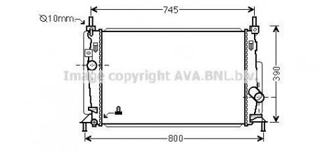 Радиатор охлаждения двигателя Mazda 3 (09-14) MT AVA AVA COOLING 'MZ2237