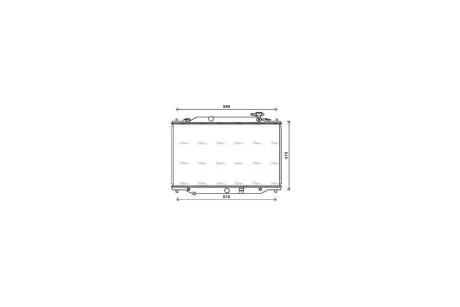 Радіатор охолодження двигуна Mazda CX5 (12-) 2.0i (MZ2270) AVA AVA COOLING 'MZ2270