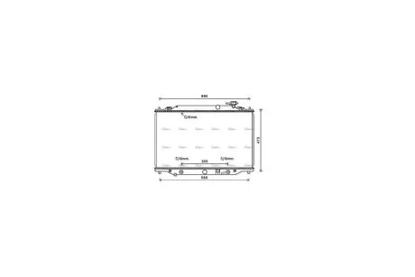 Радіатор охолодження двигуна Mazda CX-5 (12-) 2.2D АКПП (MZ2274) AVA AVA COOLING 'MZ2274