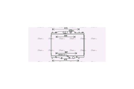 Радиатор охлаждения двигателя Mazda CX-3 (18-) 2,0i AVA AVA COOLING 'MZ2291