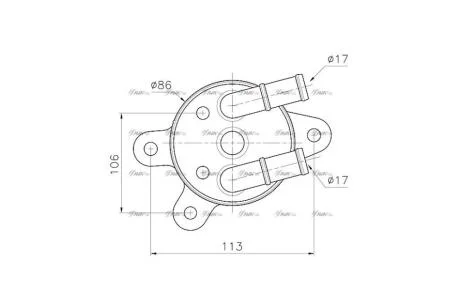 Радіатор масляний АКПП Mazda CX5 (12-) 2.0i (MZ3301) AVA AVA COOLING 'MZ3301