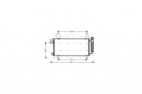 Радіатор кондиціонера Mazda 6 1,8-2,3i 02>07 AVA AVA COOLING MZ5157D