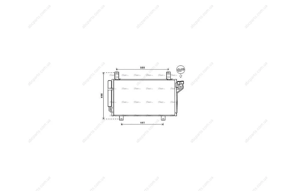 Радіатор кондиціонера Mazda CX5 (12-) 2.0i (MZ5264D) AVA AVA COOLING 'MZ5264D (фото 1)