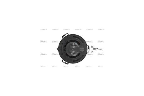 Вентилятор обігрівача салону MAZDA 3 (03-), MAZDA 5 (05-) AVA AVA COOLING 'MZ8297