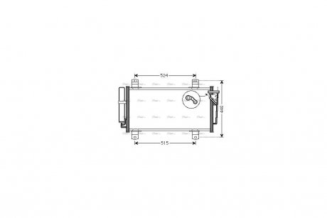 Радіатор кондиціонера Mazda 6 1,8-2,5i 07> AVA AVA COOLING MZA5231D