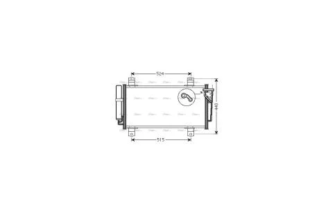 Радіатор кондиціонера Mazda 6 1,8-2,5i 07> AVA AVA COOLING MZA5231D