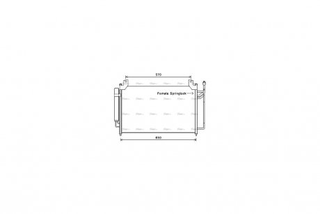 Радиатор кондиционера AVA AVA COOLING MZA5240D