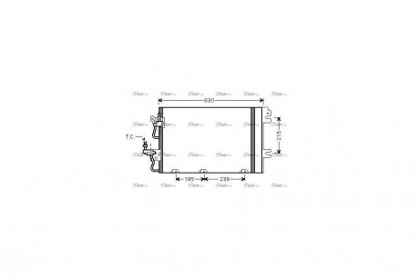 Радиатор кондиционера AVA AVA COOLING OL5366D