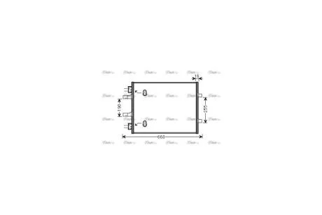 Радиатор кондиционера Renault Trafic Vivaro 2,0DCI 06> (OL5480) AVA AVA COOLING 'OL5480