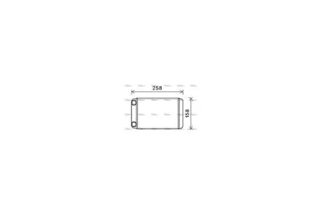 Радиатор отопителя Opel Astra J (10-), Zafira C (11-) (OLA6677) AVA AVA COOLING 'OLA6677