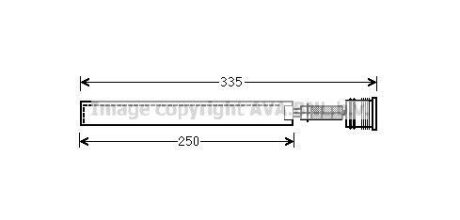Осушувач кондиціонера Chevrolet Cruze (09-), Malibu (12-)/Opel Astra J (09-), Insignia A (08-) AVA AVA COOLING 'OLD645