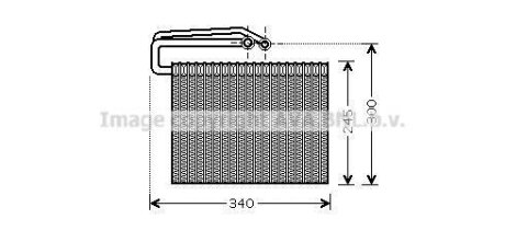 Випарник кондиціонера Opel Vectra C (03-) AVA AVA COOLING 'OLV399