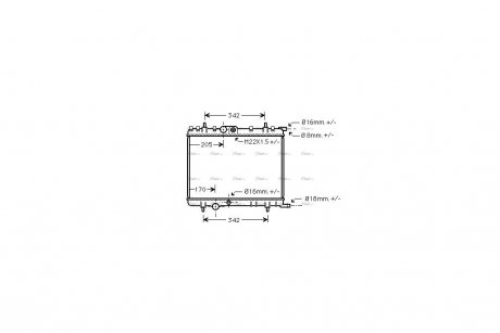 Радиатор охлаждения двигателя AVA AVA COOLING PE2300