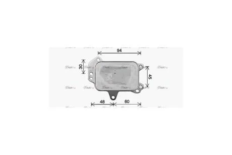 Радіатор масляний Citroen Jumpy (16-), DS4 (10-), DS5 (12-)/Peugeot 2008 (13-), 308 (14-), Partner (08-) 1.6 BLUEHDI (PE3424) AVA AVA COOLING 'PE3424