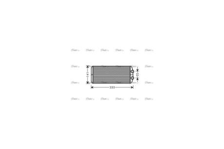 Радіатор обігрівача салону PSA Partner Berlingo 08> 1.6VTi 1.6 HDI MT AC+/- AVA AVA COOLING PEA6312