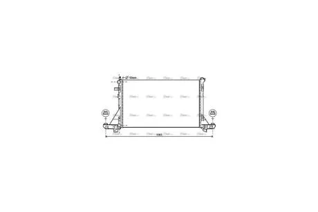 Радиатор охлаждения двигателя Opel Movano (10-)/Renault Master (10-)/Nissan NV400 (11-) 2.3 CDTi (RT2561) AVA AVA COOLING 'RT2561