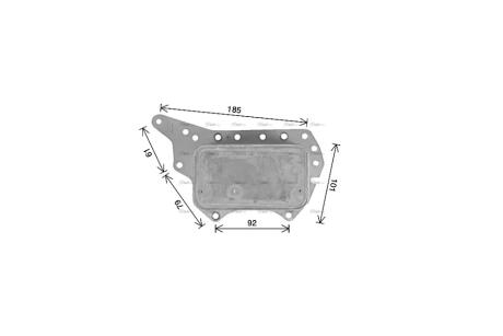 Радіатор масляний Renault Trafic III Megane IV Scenic IV Talisman 1,6DCI AVA AVA COOLING RT3657