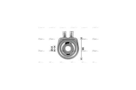 Радіатор масляний Renault Master (98-), Trafic (01-)/Opel Movano (99-), Vivaro (01-) 1.9 dCi (RT3678) AVA AVA COOLING 'RT3678